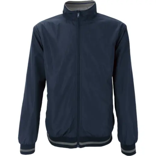 Mens Light Weight Reversible Jacket Navy-Grey Front